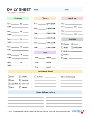 Free Daily Report Templates for Preschool Managers